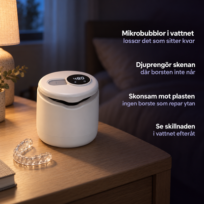 SkiraDental™ - Ultraljudsrengörare för tandskenor