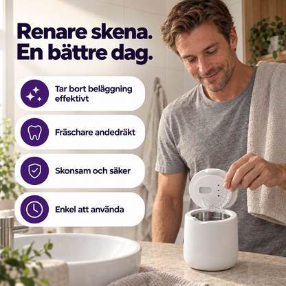 SkiraDental™ - Ultraljudsrengörare för tandskenor
