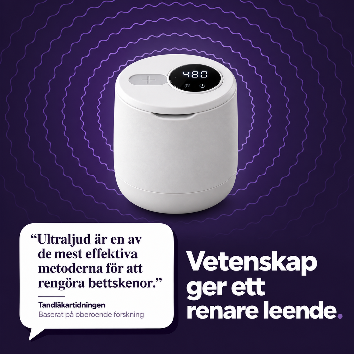 SkiraDental™ - Ultraljudsrengörare för tandskenor